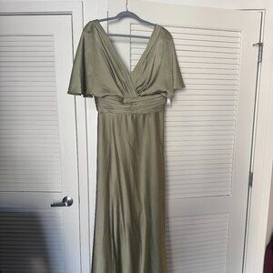 Azazie | Dresses | Dark Green Bridesmaid Dress Great Condition | Poshmark
